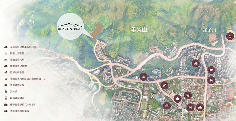 Beacon Peak 位置圖參考
